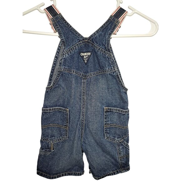 Oshkosh B'gosh Denim Short Overalls 24M - Picture 5 of 6
